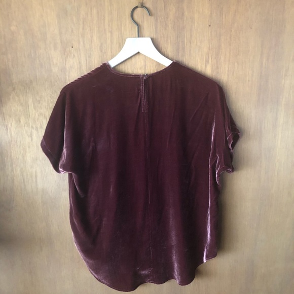 Madewell Velvet Tulip-Hem Top - Picture 6 of 8
